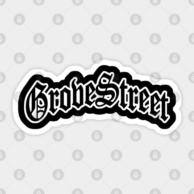 Grove Street Sticker by Power Up Prints